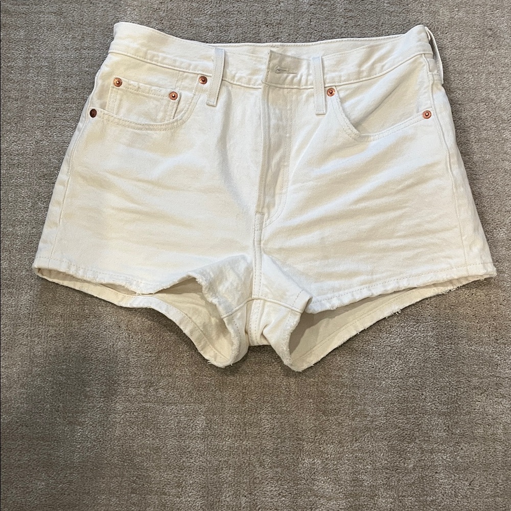 Levi's Cream 501 Jean Shorts for Women